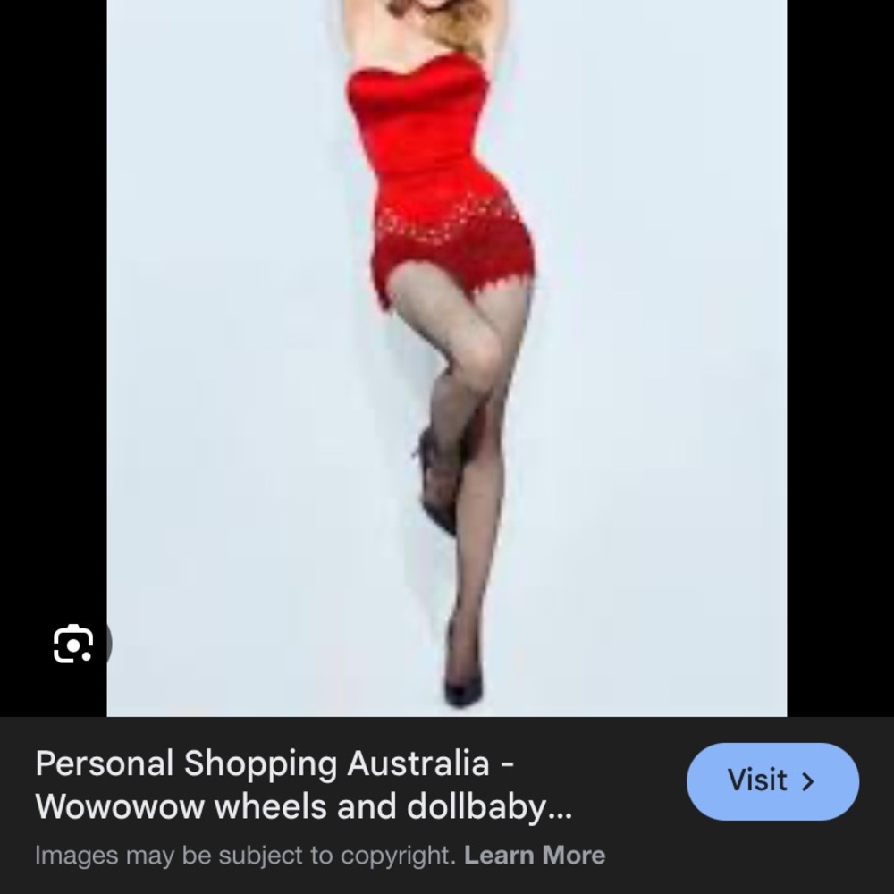 ISO Red Strapless Dress